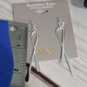 Mixit Silver Tone Earrings